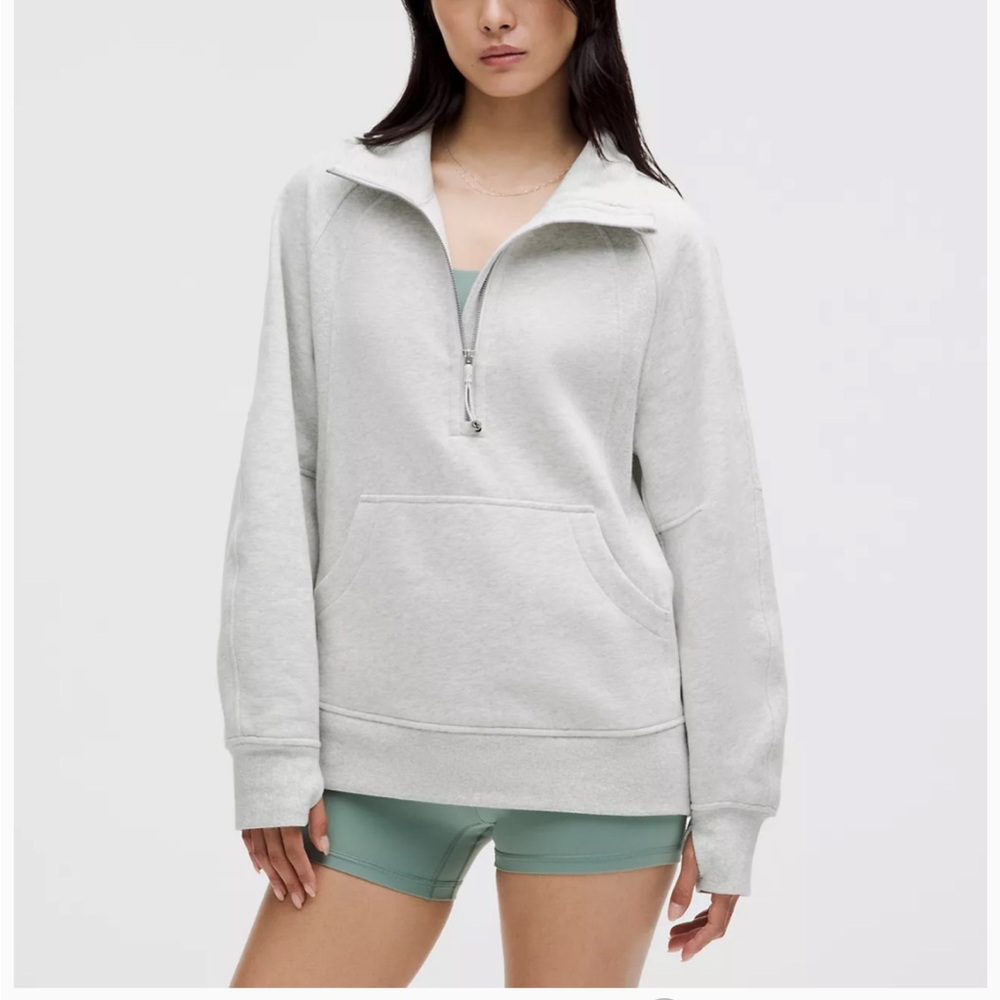 XS/S Women’s lululemon Gray Scuba Oversized Funnel-Neck Half Zip Long
